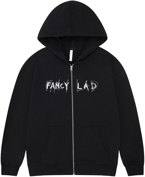 MESSY LOGO ZIP UP HOODIE